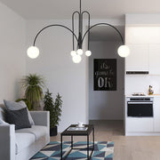 Dazzling Gran Finale Chandelier – A Chic Blend of Metal and Glass Elegance