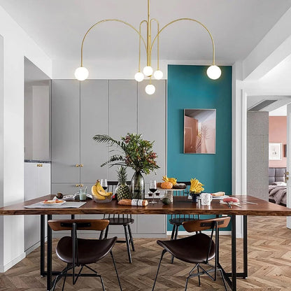 Éblouissante Suspension Gran Finale – Un Mélange Chic d'Élégance Métal et Verre