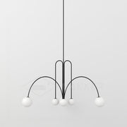 Dazzling Gran Finale Chandelier – A Chic Blend of Metal and Glass Elegance