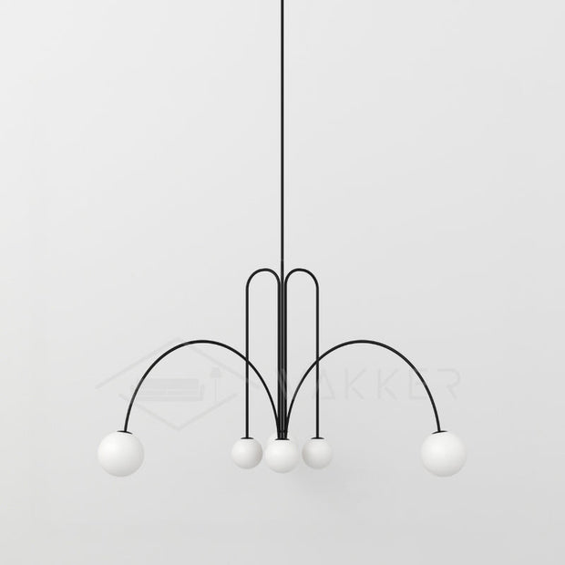 Dazzling Gran Finale Chandelier – A Chic Blend of Metal and Glass Elegance