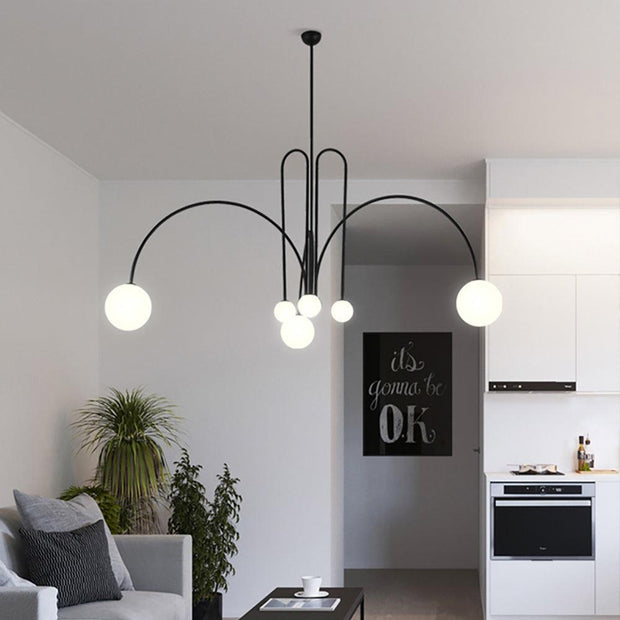 Dazzling Gran Finale Chandelier – A Chic Blend of Metal and Glass Elegance