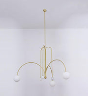 Dazzling Gran Finale Chandelier – A Chic Blend of Metal and Glass Elegance