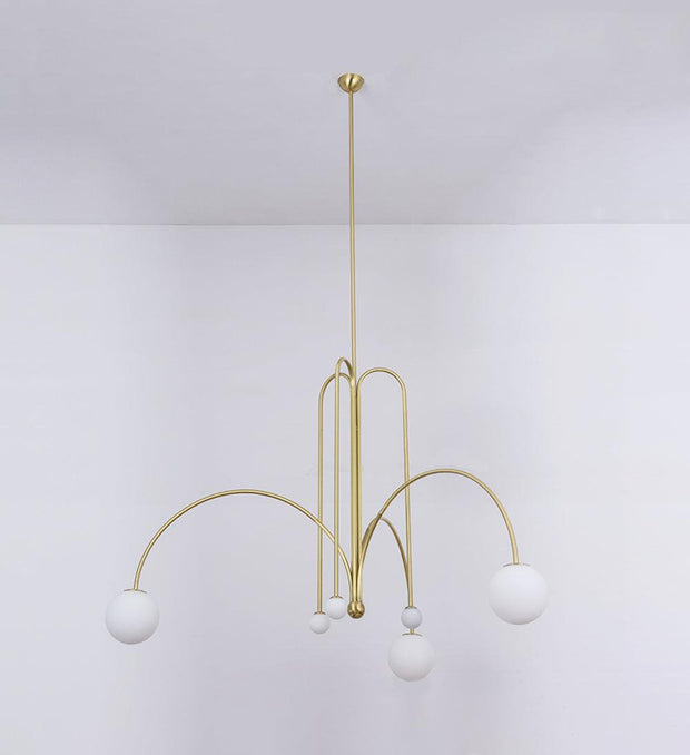 Dazzling Gran Finale Chandelier – A Chic Blend of Metal and Glass Elegance