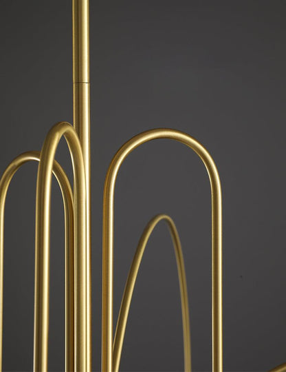 Éblouissante Suspension Gran Finale – Un Mélange Chic d'Élégance Métal et Verre