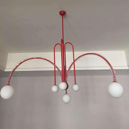 Éblouissante Suspension Gran Finale – Un Mélange Chic d'Élégance Métal et Verre