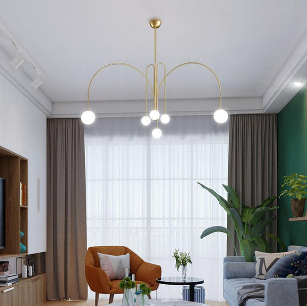 Dazzling Gran Finale Chandelier – A Chic Blend of Metal and Glass Elegance
