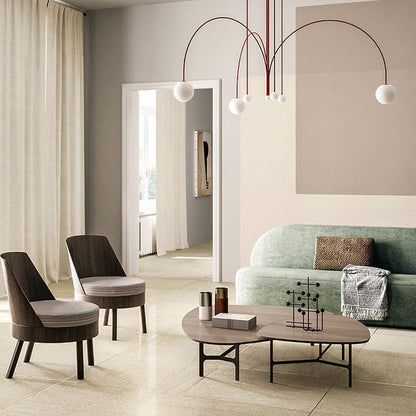 Éblouissante Suspension Gran Finale – Un Mélange Chic d'Élégance Métal et Verre