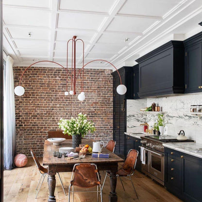 Éblouissante Suspension Gran Finale – Un Mélange Chic d'Élégance Métal et Verre