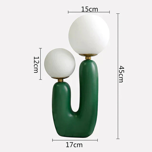 Glass table lamp inspired by cacti – Elegant and contemporary lighting for your space