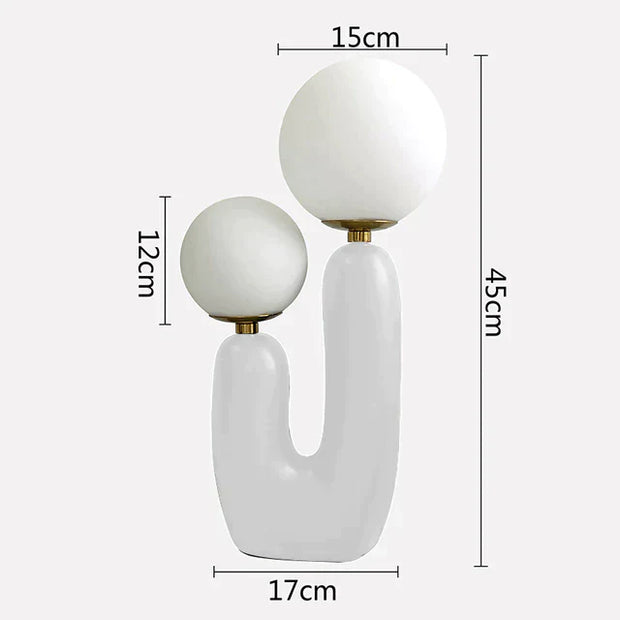 Glass table lamp inspired by cacti – Elegant and contemporary lighting for your space