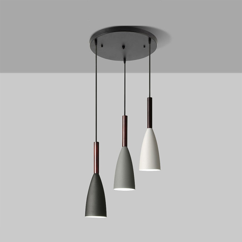 Suspension Triple Scandinave Élégante – Aluminium Personnalisable