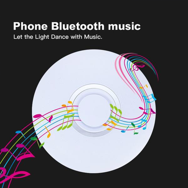 Modern Smart RGB Ceiling Light - Dynamic Multicolor Lighting Controlled by Smartphone!
