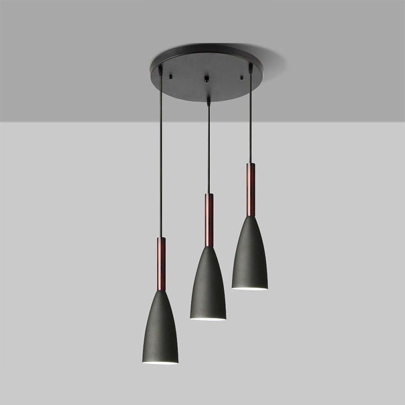 Suspension Triple Scandinave Élégante – Aluminium Personnalisable