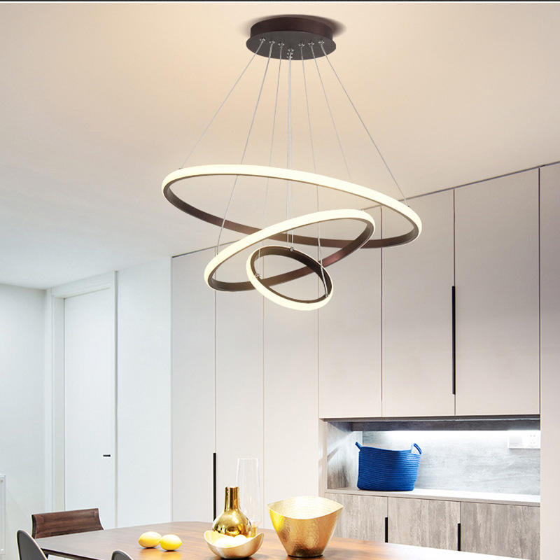Modern taklampa ArishaLight – Elegant LED-design med 3 anpassningsbara ringar