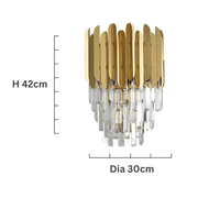 Stainless steel and elegant glass wall sconce – A modern and stylish lighting solution for contemporary spaces
