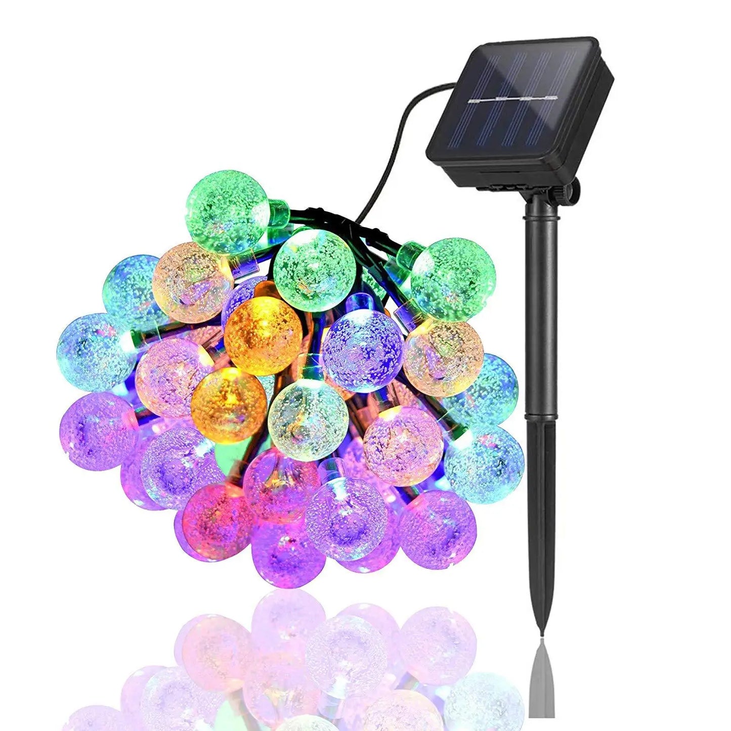 Lucières en guirlande LED solaires enchantées – Étanches et parfaites pour la décoration de jardin et de balcon