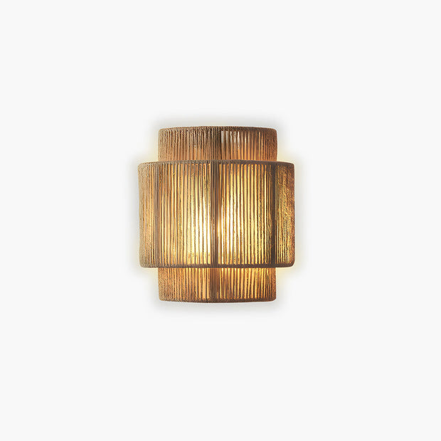 Chic Natural Rope Wall Sconce – Embrace an Organic Design for a Warm and Welcoming Atmosphere