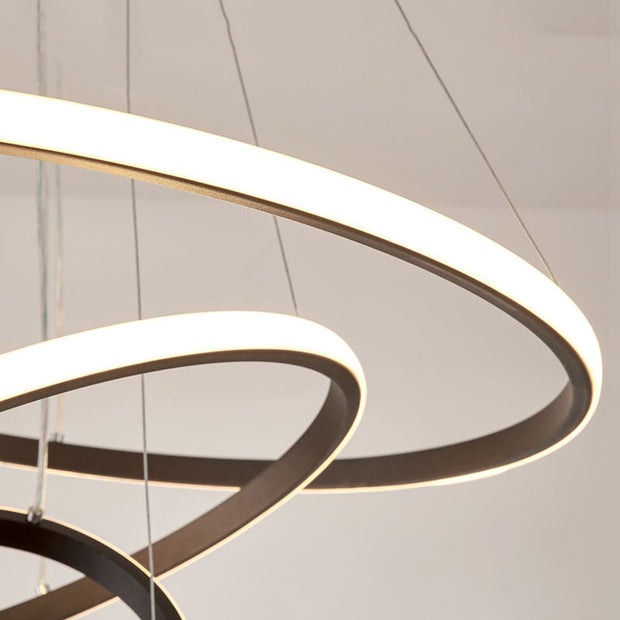 ArishaLight Contemporary Ceiling Lamp – Elegant LED Design with 3 Customizable Rings