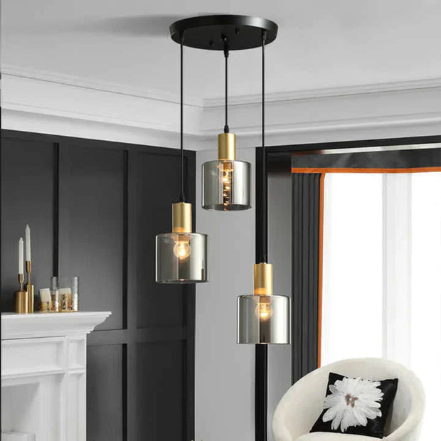 Sleek 3-Ring LED Ceiling Light – Contemporary Elegance for Your Dining Space
