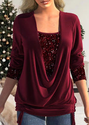 Elegant Sequin Top Sophia – Glamorous Top with Optimal Comfort for Special Events