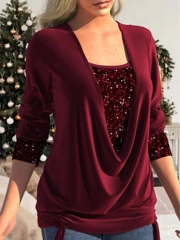 Elegant Sequin Top Sophia – Glamorous Top with Optimal Comfort for Special Events