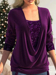 Elegant Sequin Top Sophia – Glamorous Top with Optimal Comfort for Special Events