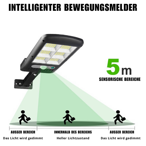 Helder 6000K zonne-straatlamp – Duurzame en autonome LED-verlichting