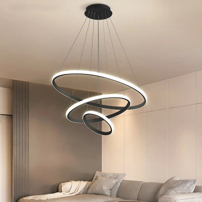 Modern taklampa ArishaLight – Elegant LED-design med 3 anpassningsbara ringar
