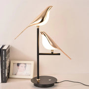 Elegant postmodern gold bird LED desk lamp - Perfect for stylish workspaces