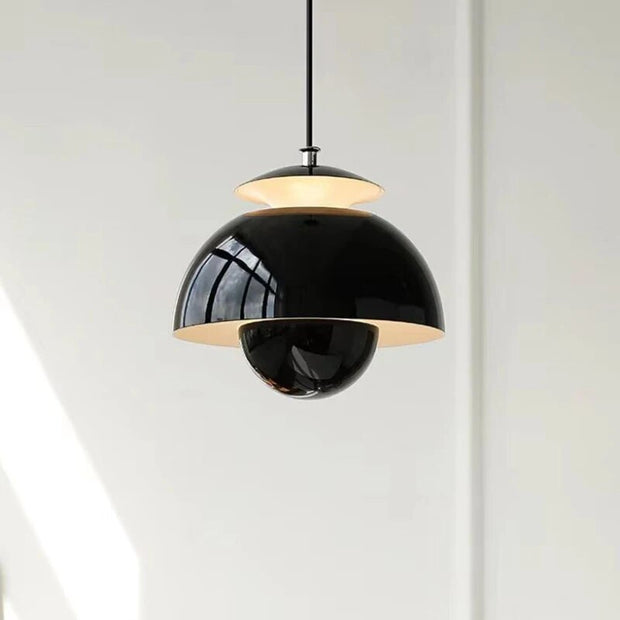 Elegant Nordic Floral Button LED Pendant – Embrace Elegance with a Soft Ambient Glow