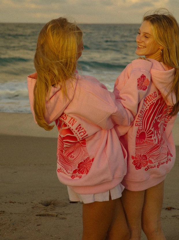 Hoodie Abigail with Tropical Embroidery – Casual Comfort and Elegance