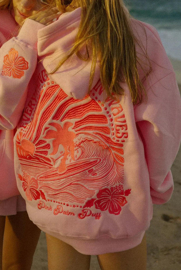 Hoodie Abigail with Tropical Embroidery – Casual Comfort and Elegance