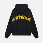 Oversize Cotton Hoodie with With Love Print – Comfortable and Trendy Streetwear Garment
