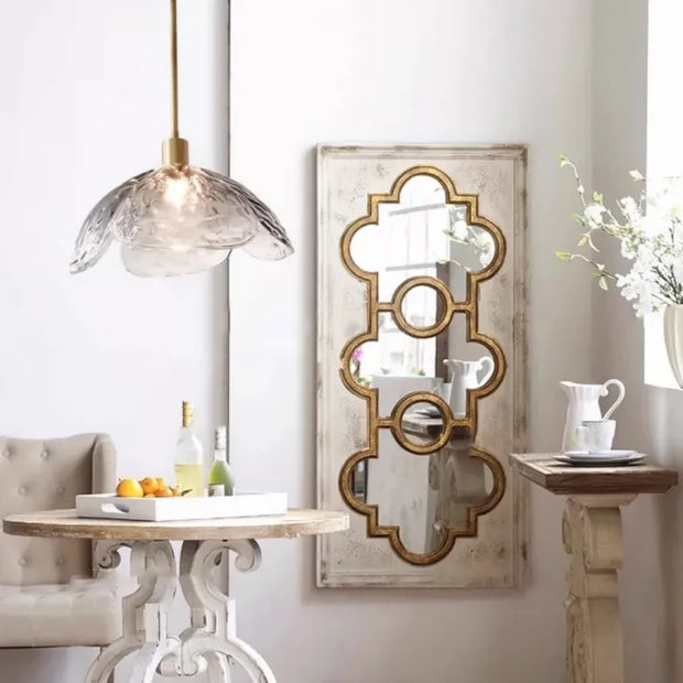 Charming Floral Suspension – Elegant Glass Lighting for Your Bedroom and Living Room