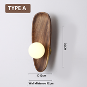 Elegant natural wood wall sconce – Embrace modern elegance with a warm organic ambiance