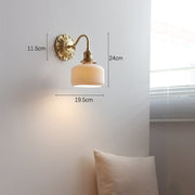 Elevate your space with our beautiful brass and ceramic wall sconce – A touch of classic elegance for timeless interiors