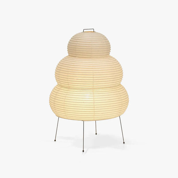 Exquisite Akari table lamp – Mulberry paper and elegant metal design