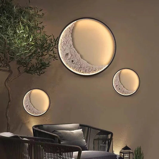 Pendule d'extérieur Sleek Moonlight – Éclairage LED géométrique élégant pour illuminer vos espaces extérieurs