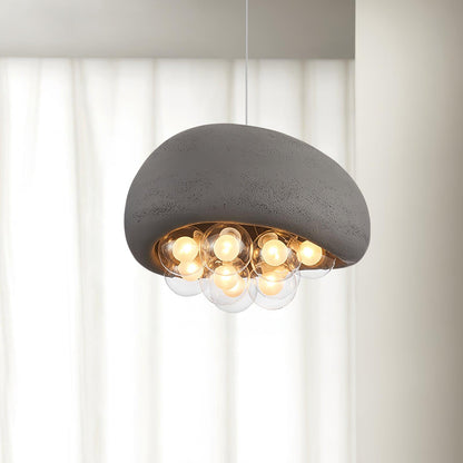 Suspension Khmara Bubbles – Prachtige moderne lamp van glas en metaal met een onderscheidend artistiek ontwerp