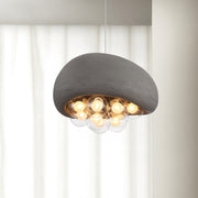 Suspension Khmara Bubbles – Superb modern glass and metal lamp with distinctive artistic design