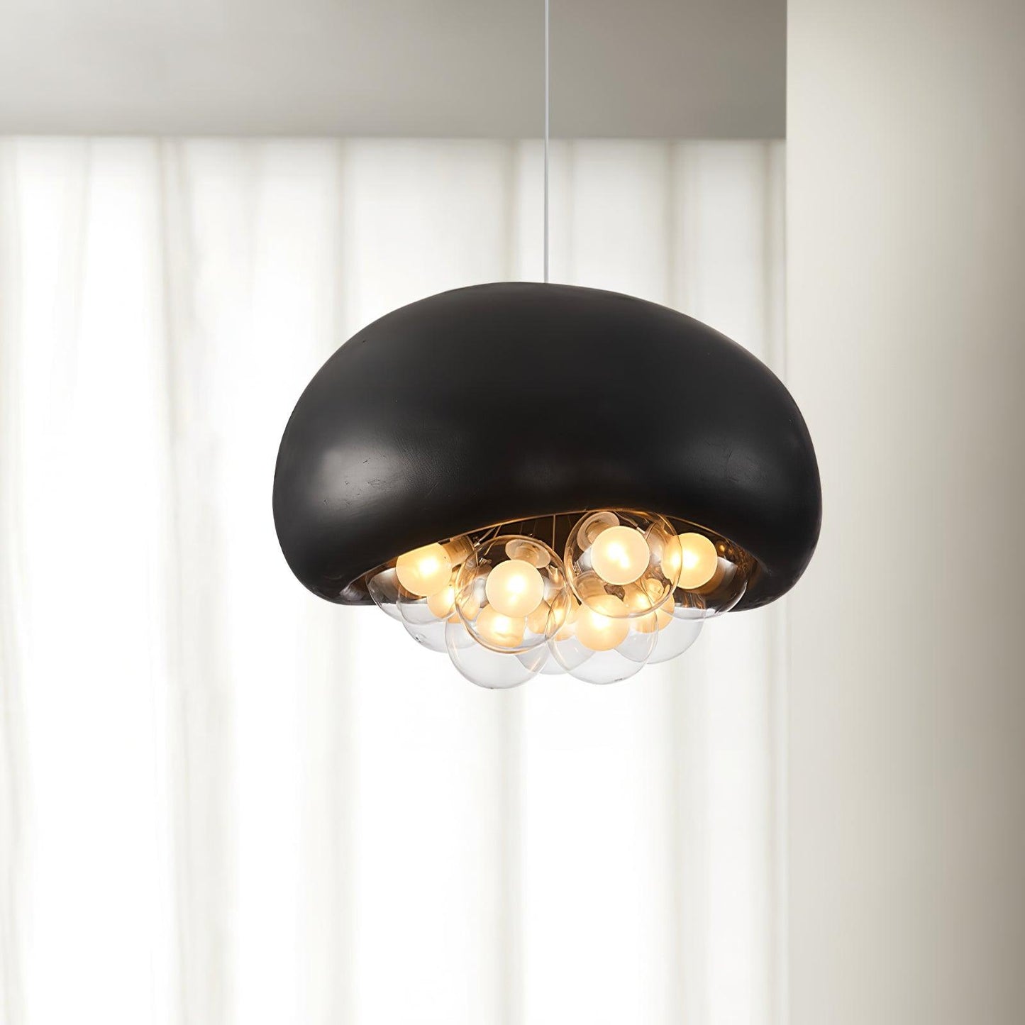 Suspension Khmara Bubbles – Prachtige moderne lamp van glas en metaal met een onderscheidend artistiek ontwerp