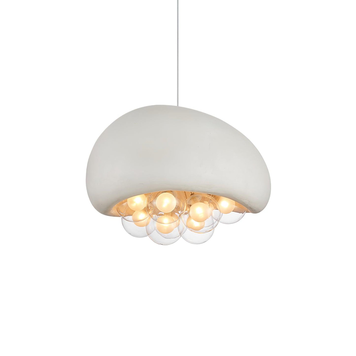 Suspension Khmara Bubbles – Prachtige moderne lamp van glas en metaal met een onderscheidend artistiek ontwerp