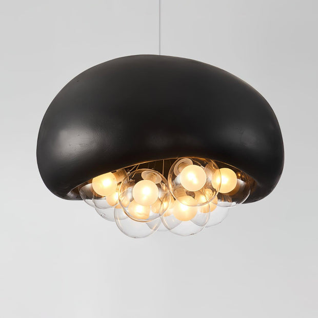 Suspension Khmara Bubbles – Superb modern glass and metal lamp with distinctive artistic design