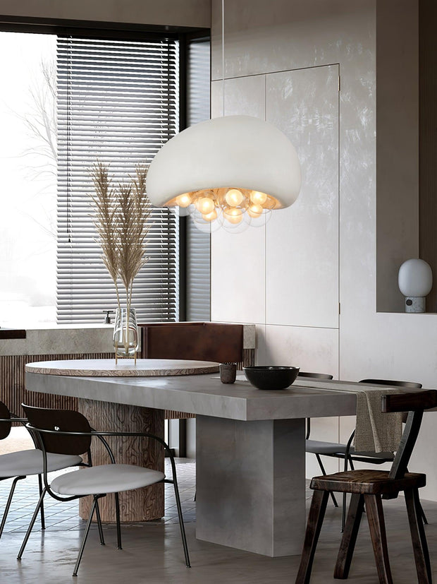 Suspension Khmara Bubbles – Superb modern glass and metal lamp with distinctive artistic design