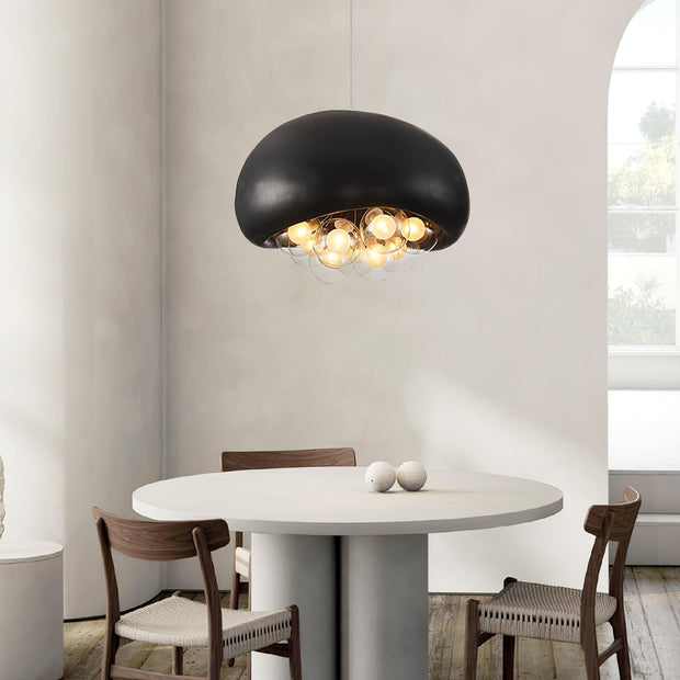 Suspension Khmara Bubbles – Superb modern glass and metal lamp with distinctive artistic design