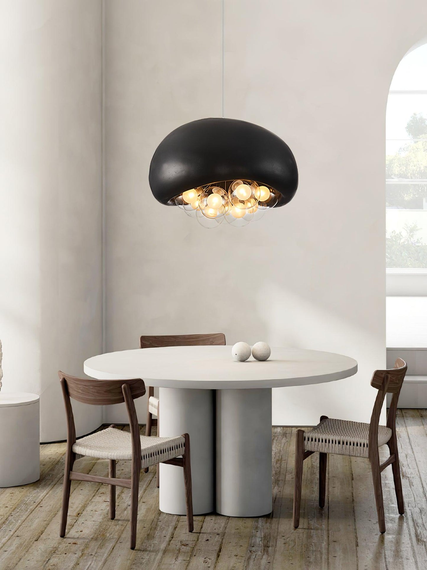 Suspension Khmara Bubbles – Prachtige moderne lamp van glas en metaal met een onderscheidend artistiek ontwerp