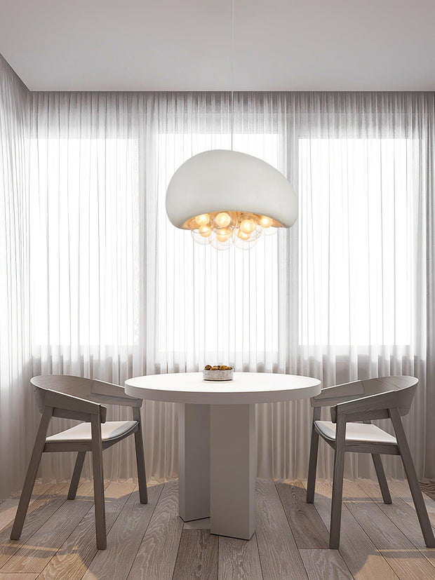 Suspension Khmara Bubbles – Superb modern glass and metal lamp with distinctive artistic design