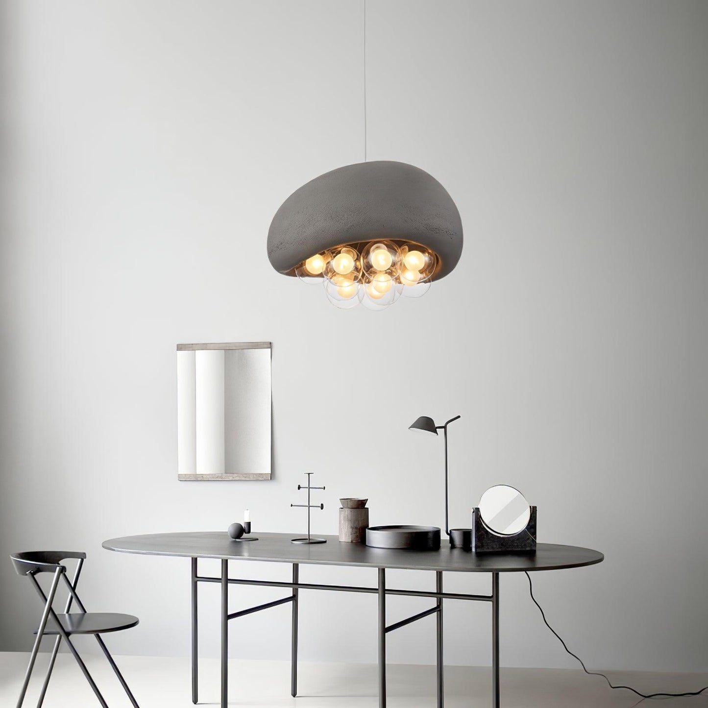 Suspension Khmara Bubbles – Prachtige moderne lamp van glas en metaal met een onderscheidend artistiek ontwerp
