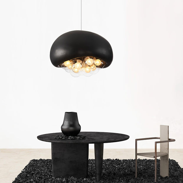Suspension Khmara Bubbles – Superb modern glass and metal lamp with distinctive artistic design