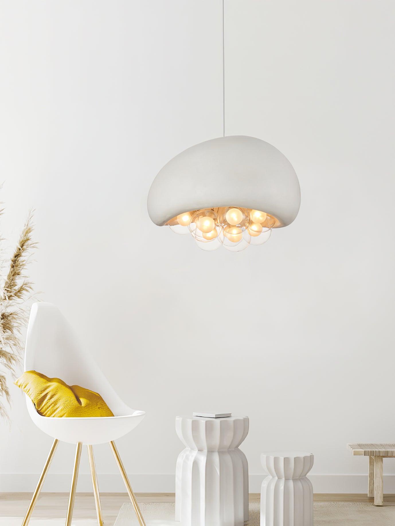 Suspension Khmara Bubbles – Prachtige moderne lamp van glas en metaal met een onderscheidend artistiek ontwerp